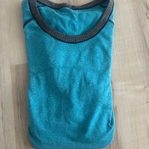 Lululemon Athletica Teal and Charcoal Top